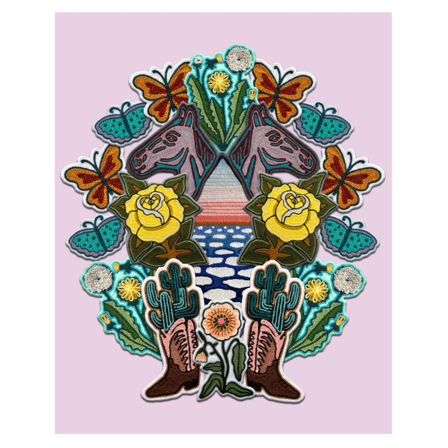 Lavender Sky Ponies Print