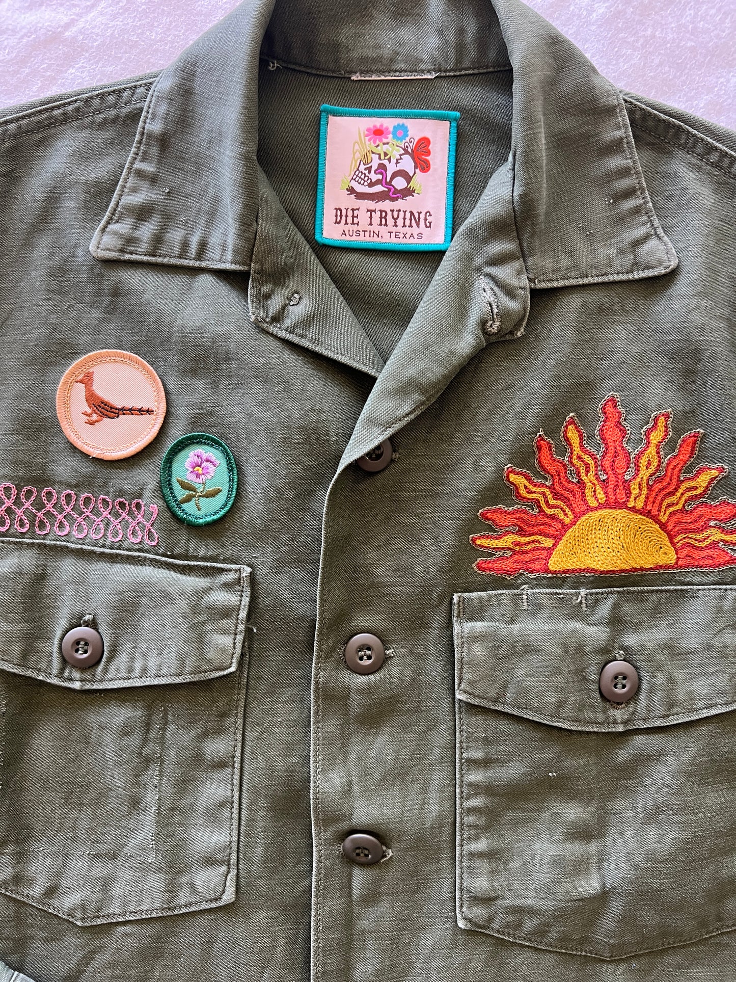Vintage Military Shirt - Jackrabbit Thistle