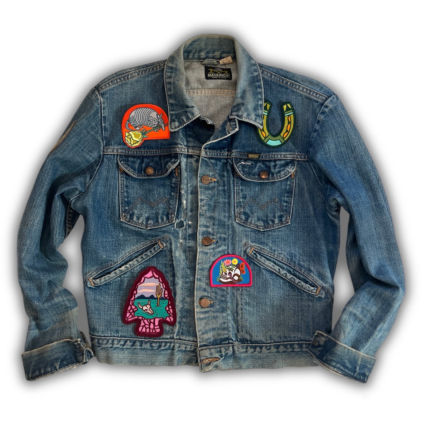 Armadillo Rose Digital Patch