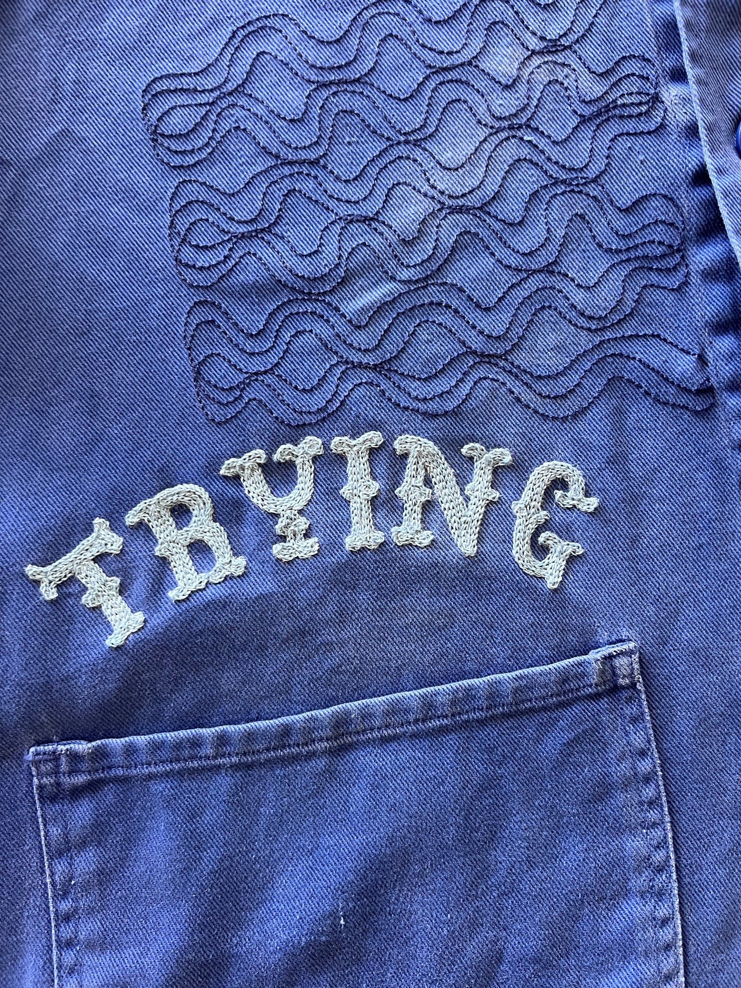 Vintage Chore Coat - Cowboy Owls