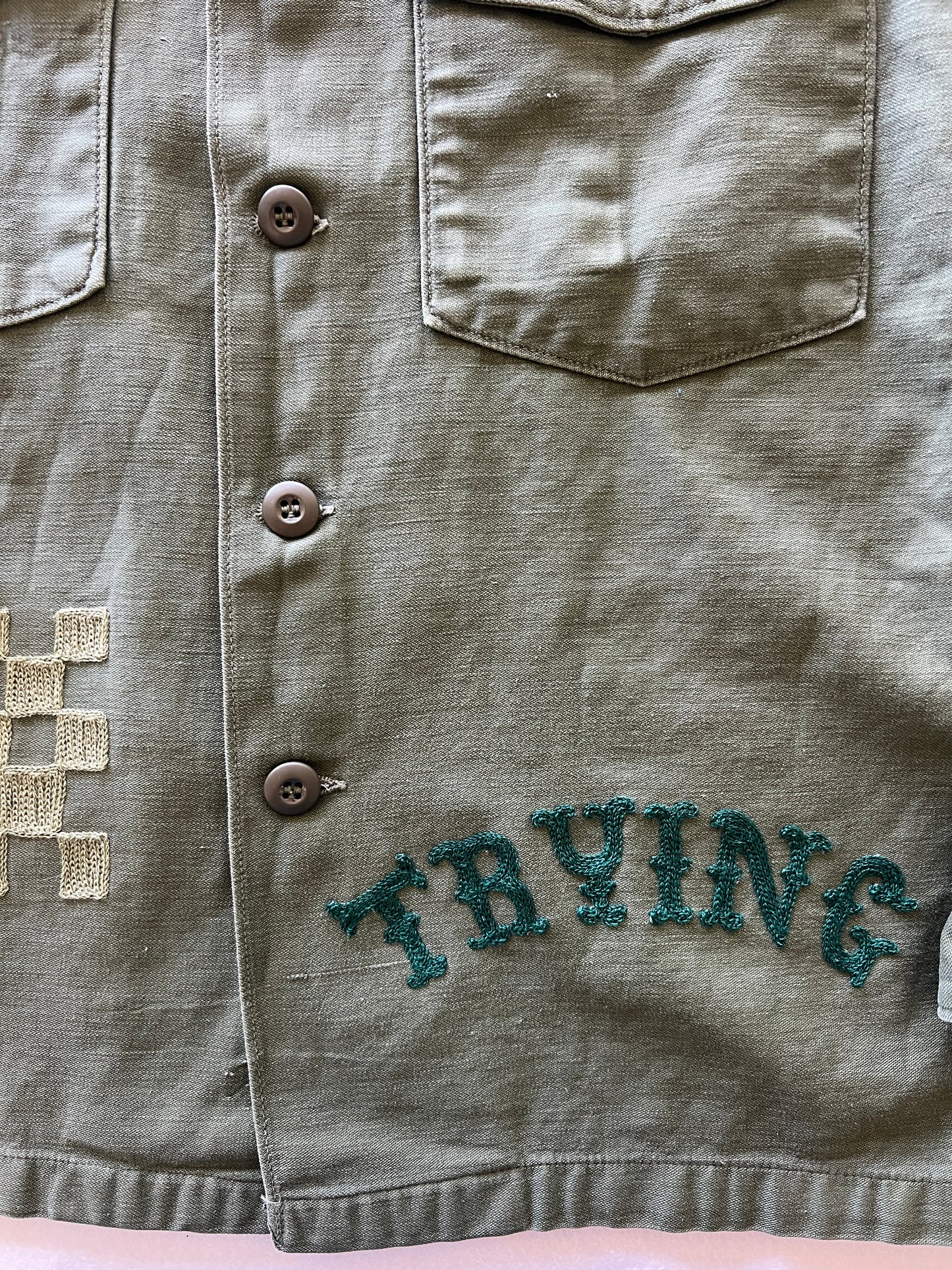Vintage Military Shirt - Jackrabbit Thistle