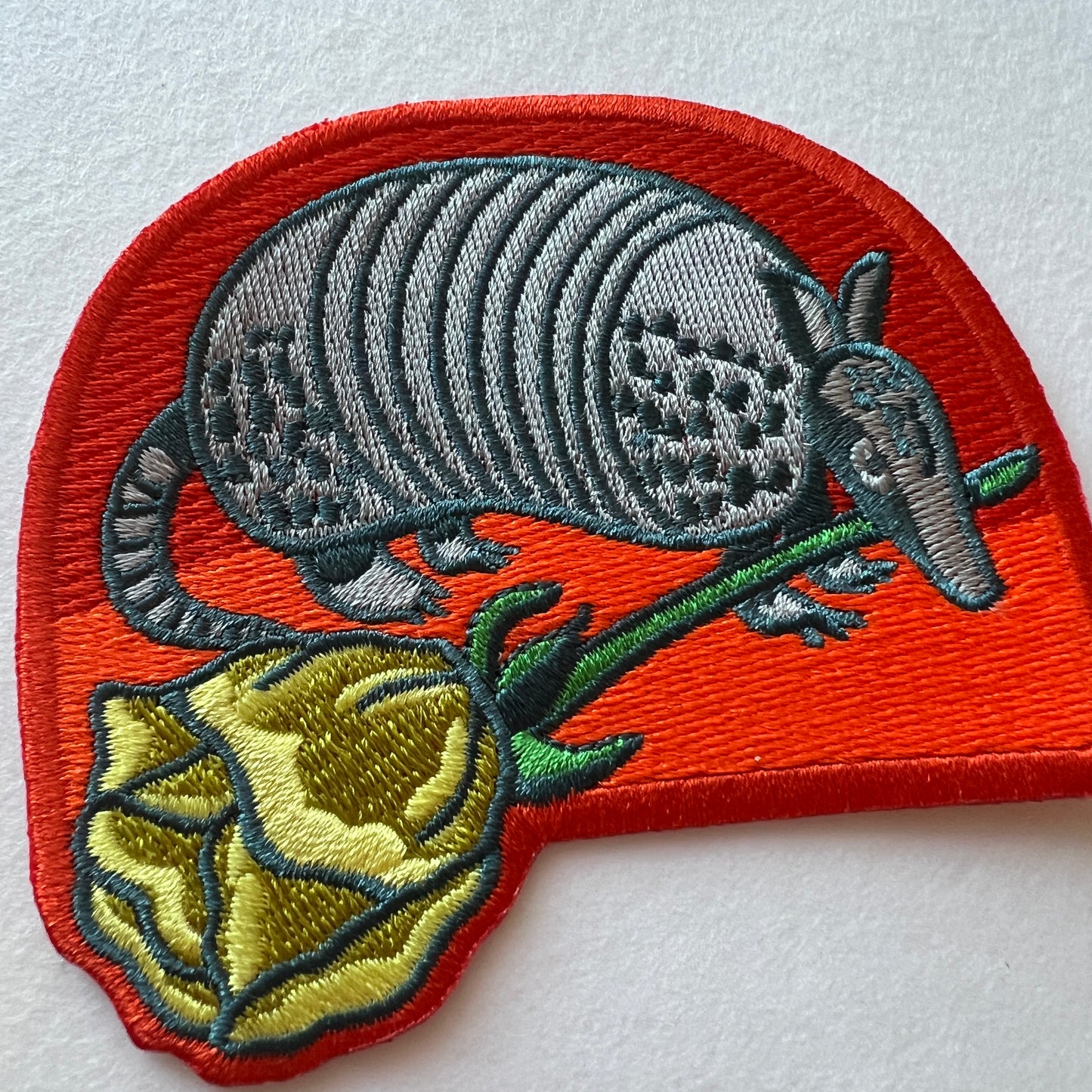 Armadillo Rose Digital Patch