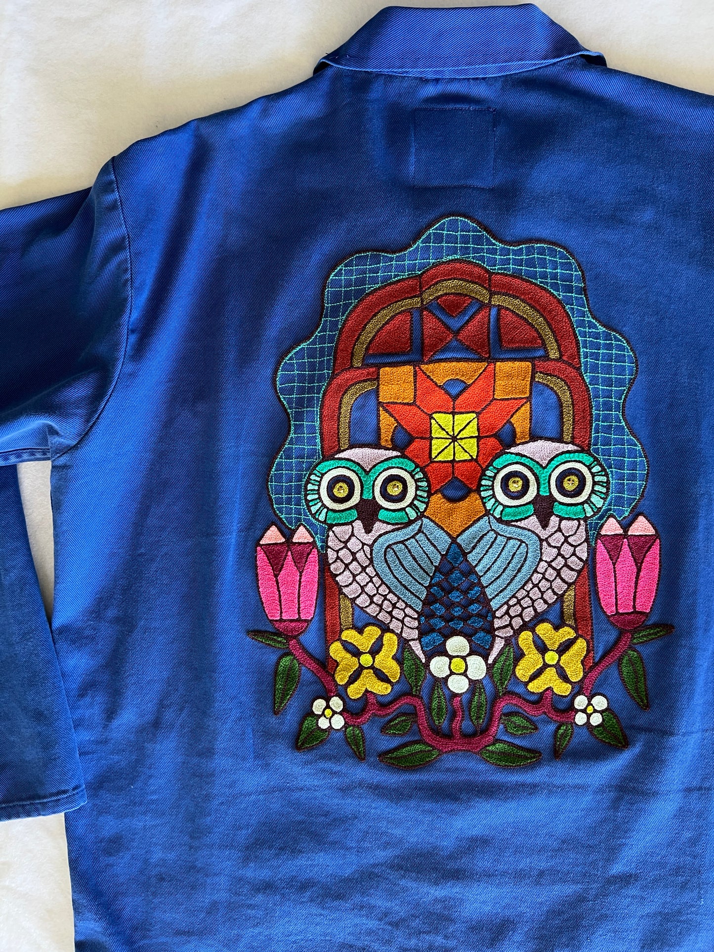 Vintage Chore Coat - Cowboy Owls