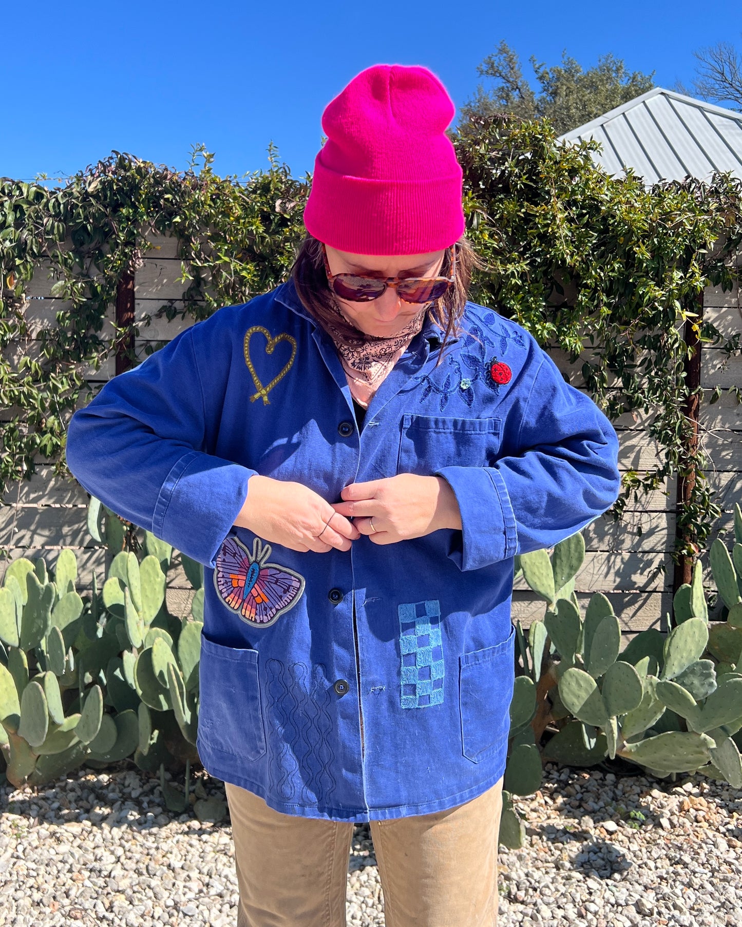 Vintage Chore Coat - Snake Bloom