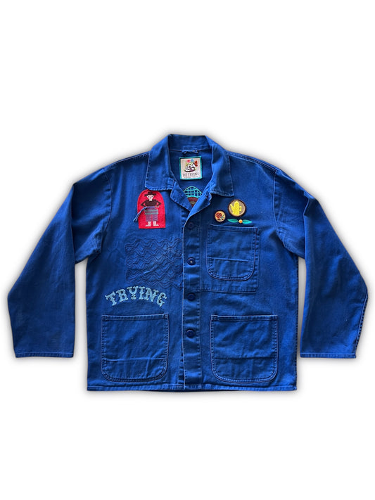Vintage Chore Coat - Cowboy Owls