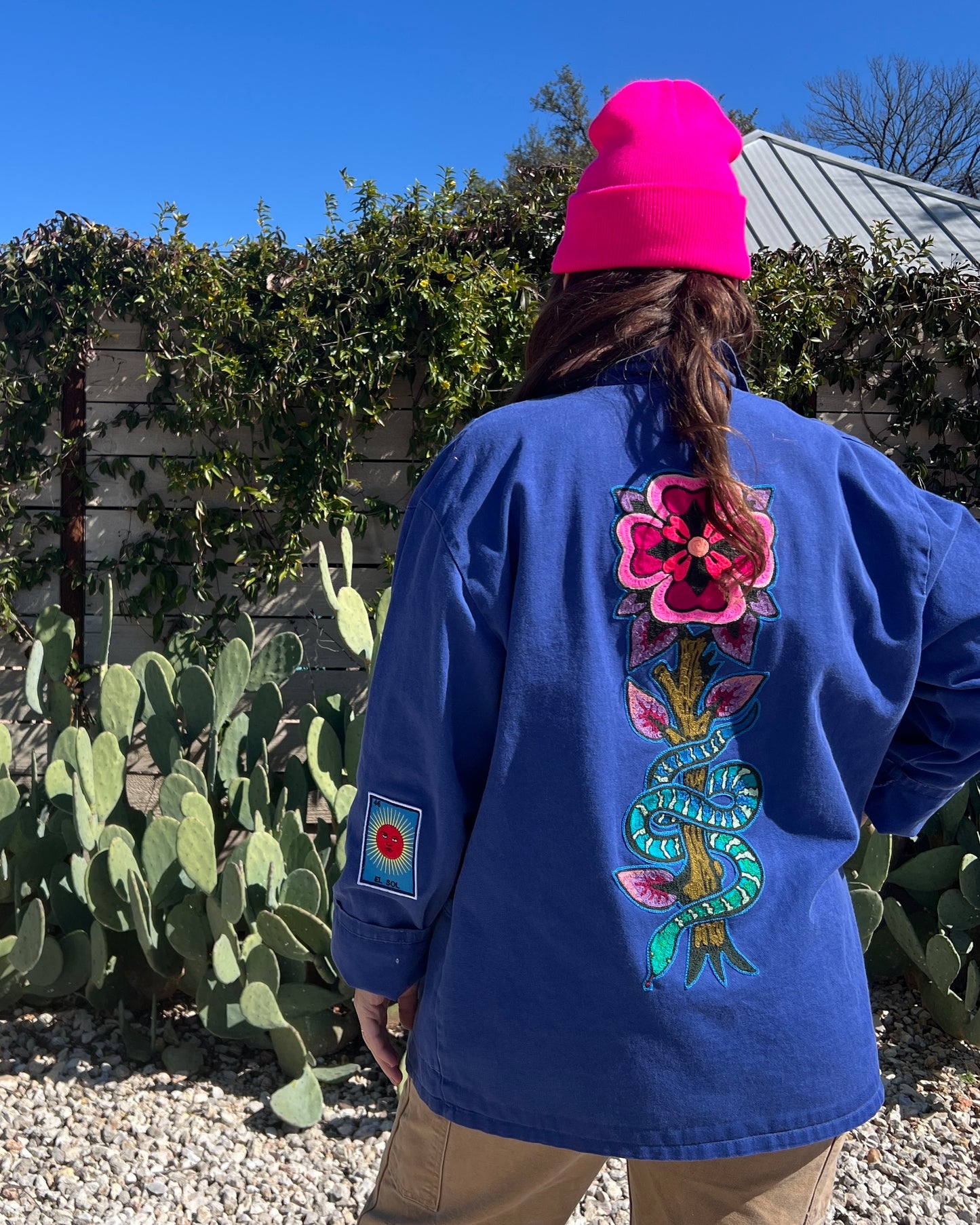 Vintage Chore Coat - Snake Bloom