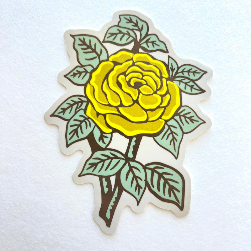 Yellow Rose Sticker