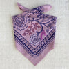 Embroidered Viola Ramble Bandana-Silk