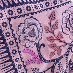 Embroidered Viola Ramble Bandana-Silk