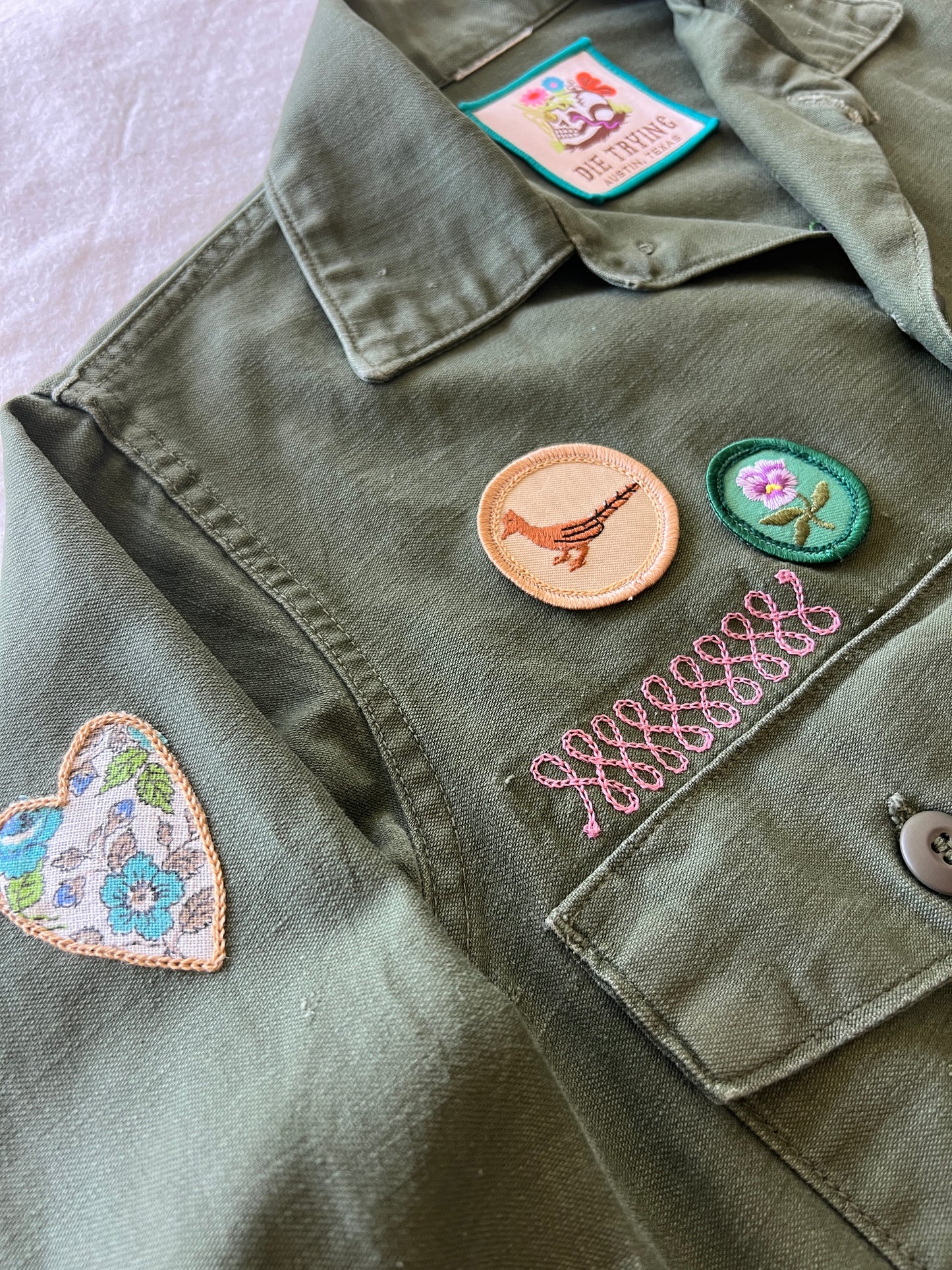 Vintage Military Shirt - Jackrabbit Thistle