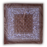 Fall Aster Bandana - Dark Brown