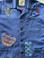 Vintage French Chore Coat - Snake Bloom