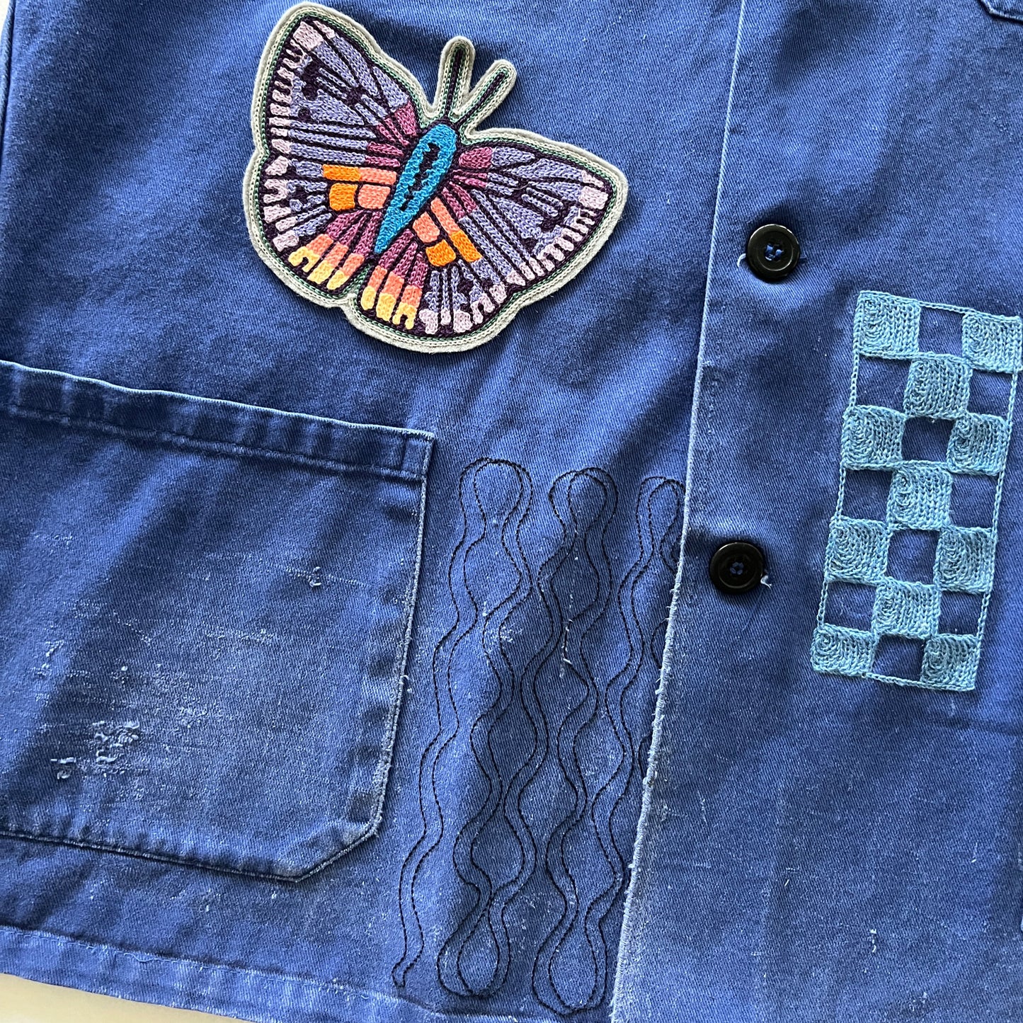 Vintage Chore Coat - Snake Bloom