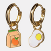 Hoop Earrings - Juice Box/Egg