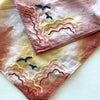 Naturally Dyed Embroidered Bandana-Clouds