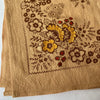 Embroidered Ochre Field Bandana-Silk