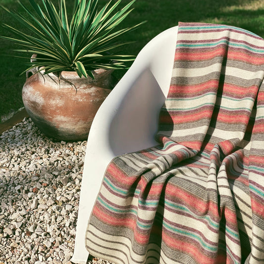 Alpaca Throw - Oasis-With Custom Embroidery