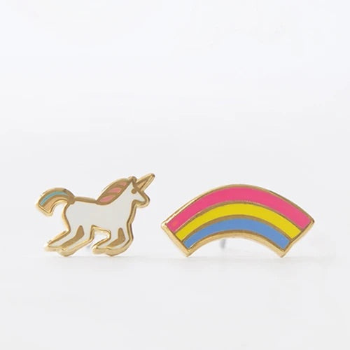 Unicorn and Rainbow Earrings