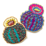 Barrel Cactus Chainstitch Patch