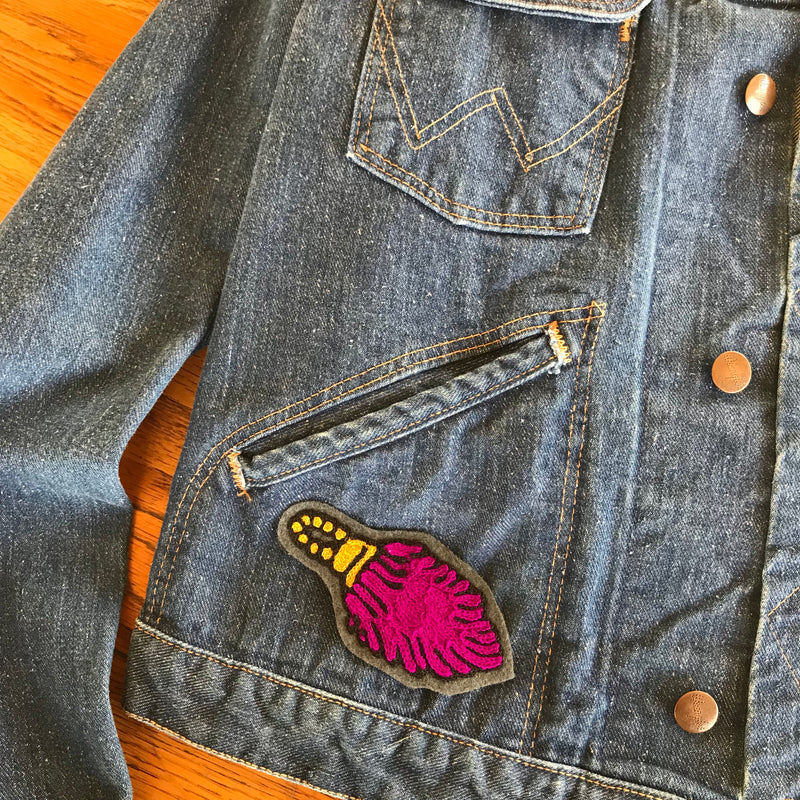 Lucky Rabbit's Foot Chainstitch Patch